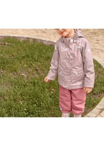 Tchibo - Dětsk&aacute; termobunda do de&scaron;tě - pro d&iacute;vky - vel. 86/92 - barva: růžov&aacute;/s potiskem