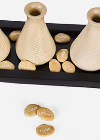 V&aacute;zy na podnose | B&iacute;l&aacute; | Vel. 11x44 cm | bonprix