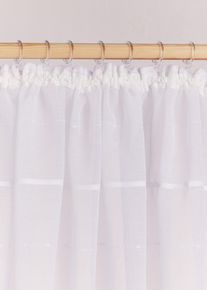 Z&aacute;clona s 3D proužky (1 ks) | B&iacute;l&aacute; | Vel. 145x140 cm | bonprix