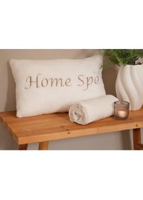 Dekoračn&iacute; pol&scaron;t&aacute;ř z flau&scaron;ov&eacute;ho medv&iacute;dkov&eacute;ho fl&iacute;su | B&iacute;l&aacute; | Vel. 50x30 cm | fl&iacute;s| bonprix