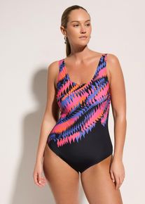 Stahovac&iacute; jednod&iacute;ln&eacute; plavky lehk&aacute; tvaruj&iacute;c&iacute; funkce | Čern&aacute; | Vel. 48 | bonprix