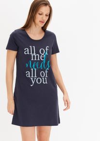 Kr&aacute;tk&aacute; nočn&iacute; ko&scaron;ile z čist&eacute; bavlny (2 ks v balen&iacute;) | Fialov&aacute; | Vel. 36/38 (S) | 100% bavlna| bonprix