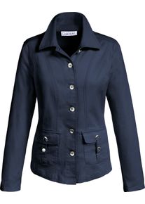 Damske Blejzr se vzhledem denimu n&aacute;mořnick&aacute; modr&aacute; ,velikost 52