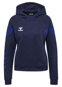 Hummel Ženy Sportovn&iacute; mikina 'TRAVEL' marine modr&aacute; / b&iacute;l&aacute; S