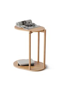 Tchibo - Odkl&aacute;dac&iacute; stolek z masivn&iacute;ho dřeva - barva: hněd&aacute;