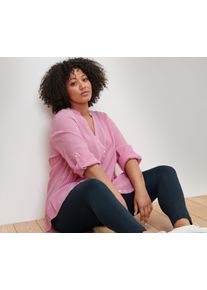 Tchibo - Pruhovan&aacute; dlouh&aacute; tunika - pro ženy - vel. 50 - barva: b&iacute;l&aacute;/s proužky