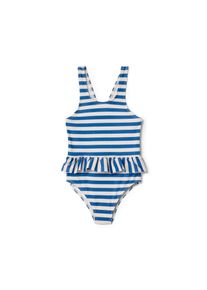 Tchibo - D&iacute;vč&iacute; plavky - vel. 110/116 - barva: modr&aacute;/s proužky