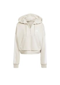 adidas Sportswear Ženy Sportovn&iacute; mikina 'Essentials' &scaron;edob&eacute;žov&aacute; / b&iacute;l&aacute; XS