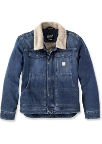Carhartt Denim Sherpa, jeans jacket , color: Blue , size: L