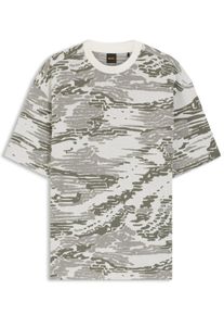 Velk&eacute; Velikosti - BOSS Orange - Heavy tričko s potiskem Wildnature - 4XL - B&eacute;žov&aacute;