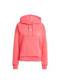 adidas Sportswear Ženy Sportovn&iacute; mikina 'Essentials' světle červen&aacute; / b&iacute;l&aacute; M