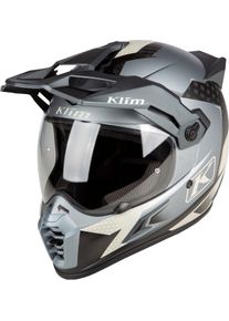 Klim Krios Pro ECE/DOT Charger, adventure helmet , color: Matt Grey/Light Grey/Dark Grey , size: S
