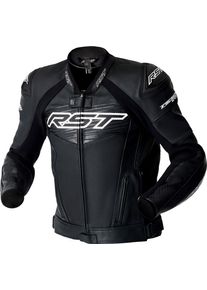 RST Tractech Evo D3O, leather jacket perforated , color: Black/White , size: XL