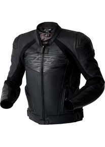 RST Tractech Evo D3O, leather jacket perforated , color: Black/Black , size: XL
