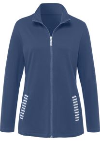 Damske Mikina s ochranou brady proti po&scaron;kr&aacute;b&aacute;n&iacute; dž&iacute;nov&aacute; modr&aacute; ,velikost 50