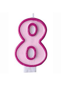 partydeco SV��KA dortov� "8" r��ov� 1ks