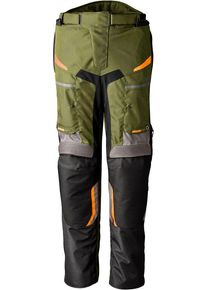 RST Maverick Evo, textile pants waterproof , color: Dark Green/Grey/Black/Orange , size: 4XL