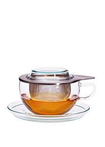 Trendglas Jena Skleněn&yacute; &scaron;&aacute;lek se s&iacute;tkem TEA TIME 300 ml