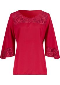 Damske Tunika s krajkov&yacute;m zdoben&iacute;m červen&aacute; ,velikost 56