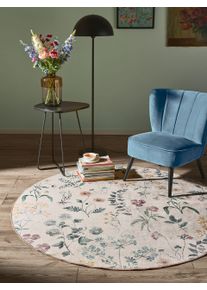 benuta Nest Prateln&yacute; koberec Milly V&iacute;cebarevn&eacute; &oslash; 160 cm Rostliny a květiny