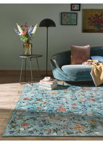 benuta Nest Prateln&yacute; koberec Milly V&iacute;cebarevn&aacute;/Tyrkysov&aacute; 160x230 cm Rostliny a květiny