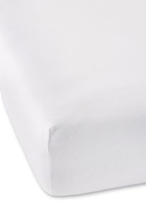 Nap&iacute;nac&iacute; žerzejov&eacute; prostěradlo Comfort | B&iacute;l&aacute; | Vel. 160x200 cm | 100% bavlna| bonprix