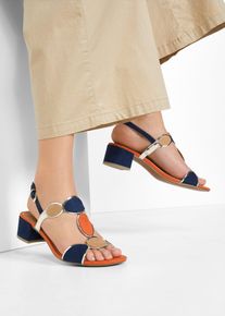 Sand&aacute;ly na podpatku značky Marco Tozzi | Modr&aacute; | Vel. 37 | bonprix