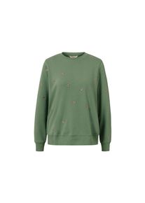 Tchibo - Mikina s v&yacute;&scaron;ivkami - pro ženy - vel. XS 32/34 - barva: zelen&aacute;/květovan&yacute;