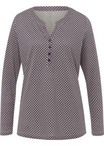 Damske Tričko s dlouh&yacute;m ruk&aacute;vem s minimalistick&yacute;m vzorem &scaron;ed&aacute;-f&iacute;kov&aacute;-potisk ,velikost 46