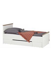 Kasvo LUCA postel 90x200 s ro&scaron;tem a matrac&iacute; pinie/trufel