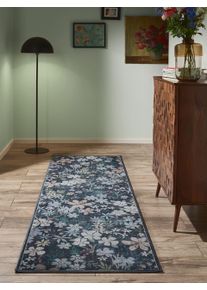 benuta Nest Běhoun Milly V&iacute;cebarevn&aacute;/Čern&aacute; 80x240 cm Rostliny a květiny