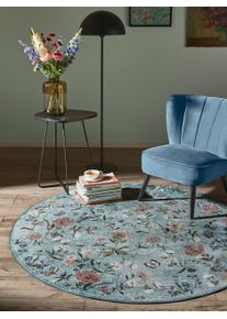 benuta Nest Prateln&yacute; koberec Milly V&iacute;cebarevn&aacute;/Tyrkysov&aacute; &oslash; 160 cm Rostliny a květiny