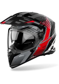 Airoh Helm Bandit Spicy schwarz/grau-rot - Gr&ouml;&szlig;e XXL , color: Black/Grey/Red , size: L
