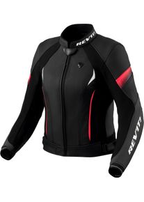 Revit Xena 4, leather jacket perforated women , color: Black/Pink , size: 38