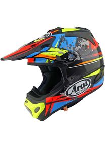 Arai MX-V EVO Track, motocross helmet , color: Black/Yellow/Blue/Red , size: L