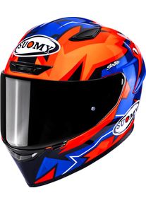 Suomy Track-1 Firestorm, full face helmet , color: Black/Blue/Orange , size: S