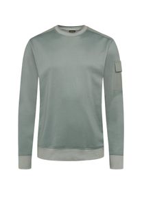 Velk&eacute; Velikosti - BOSS - Mikina s na&scaron;itou kapsou na ruk&aacute;vu - 5XL - Světle &scaron;ed&aacute;