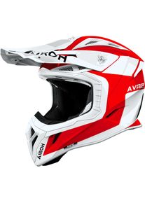 Airoh Aviator Ace 2 Iron, motocross helmet , color: White/Red , size: M