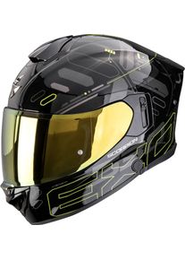 Scorpion EXO-530 Air Fond, full face helmet , color: Black/Dark Grey/Neon-Yellow , size: M