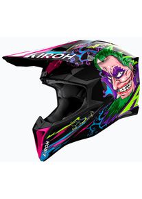 Airoh Wraaap Music, motocross helmet , color: Black/Green/Blue/Pink , size: M