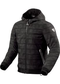 Revit Saros, textile jacket , color: Black/Dark Grey , size: XL