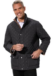 Panske Pro&scaron;&iacute;van&aacute; bunda s kosočtvercov&yacute;m vzorem čern&aacute; ,velikost 62