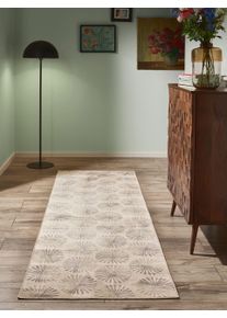 benuta Nest Běhoun Milly B&eacute;žov&aacute; 80x240 cm Rostliny a květiny