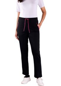 Damske Kalhoty pro voln&yacute; čas s tun&yacute;lkem čern&aacute;-pink ,velikost 56