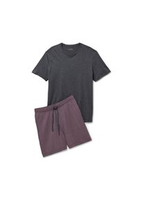 Tchibo - Kr&aacute;tk&aacute; pyžamov&aacute; souprava - pro muže - vel. 3XL 64/66 - barva: čern&aacute;/s potiskem