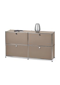 Tchibo - Kovov&aacute; odkl&aacute;dac&iacute; skř&iacute;ňka &raquo;Cn3&laquo; se 4 v&yacute;klopn&yacute;mi dv&iacute;řky