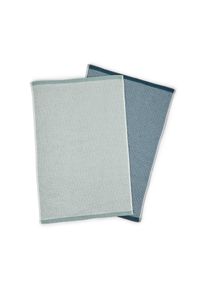 Tchibo - Kuchyňsk&eacute; ručn&iacute;ky z vaflov&eacute;ho pik&eacute; - barva: modr&aacute;