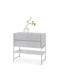 Tchibo - Komoda &raquo;Grade&laquo; se 2 z&aacute;suvkami - barva: b&iacute;l&aacute;