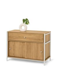 Tchibo - Komoda &raquo;Grade&laquo; se z&aacute;suvkou a posuvn&yacute;mi dv&iacute;řky - barva: b&iacute;l&aacute;