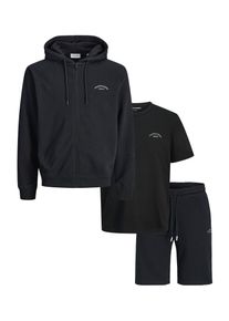 JACK & JONES Muži Joggingov&aacute; souprava 'JJCOLLEGE' čern&aacute; S